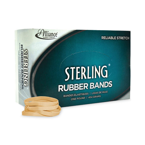 Image of Alliance® 24625 Sterling Rubber Bands, Size 62, 0.03" Gauge, Crepe, 1 Lb Box, 600/box
