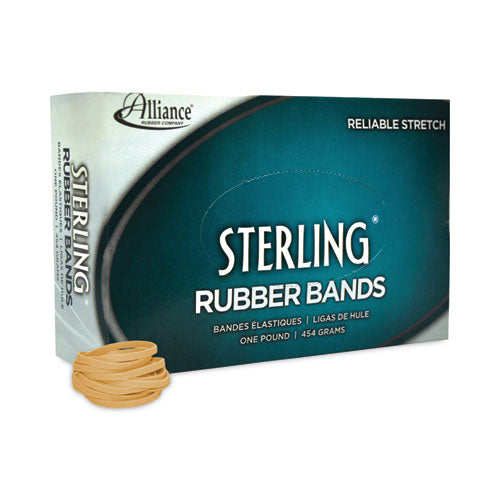 Image of Alliance® 24305 Sterling Rubber Bands, Size 30, 0.03" Gauge, Crepe, 1 Lb Box, 1,500/box