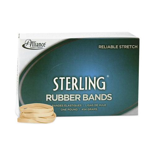 Image of Alliance® 24625 Sterling Rubber Bands, Size 62, 0.03" Gauge, Crepe, 1 Lb Box, 600/box