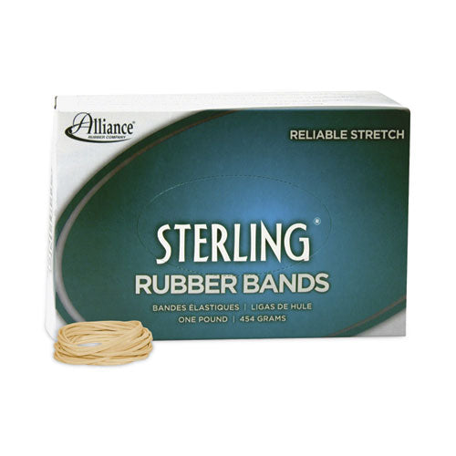 Image of Alliance® 24145 Sterling Rubber Bands, Size 14, 0.03" Gauge, Crepe, 1 Lb Box, 3,100/box