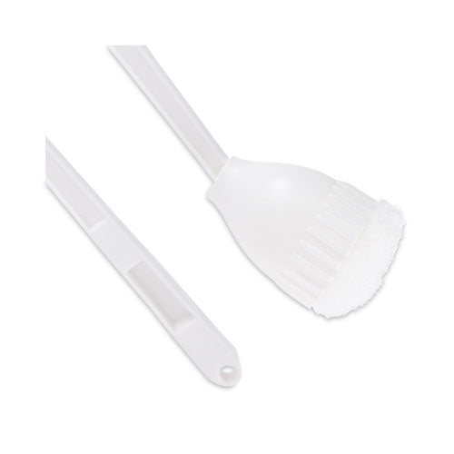 Image of Boardwalk® 528121 Cone Bowl Mop, 10" Handle, 2" Mop Head, White, 25/Carton
