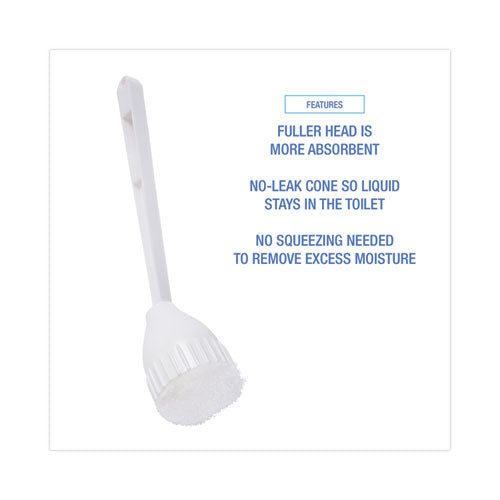 Image of Boardwalk® BWK00170EA Cone Bowl Mop, 10" Handle, 2" Mop Head, White