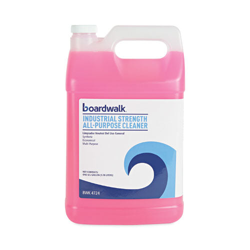 Image of Boardwalk® 570600-41ES01 Industrial Strength All-Purpose Cleaner, Lemon Scent, 1 gal Bottle, 4/Carton