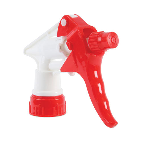 Image of Boardwalk® 511264 General Purpose Trigger Sprayer, 8" Tube, Fits 16 oz to 24 oz Bottles, Red/White, 24/Carton