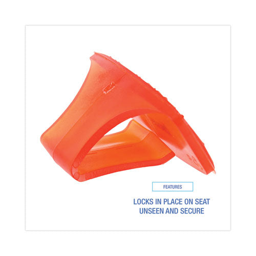 Image of Boardwalk® EBCP012I072M04AAS8000 Toilet Bowl Clip, Mango Scent, Orange, 12/Box