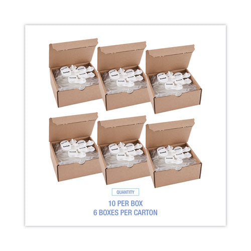 Image of Boardwalk® CURVP010I060M17AAS8100 Curve Solid Air Freshener, Mango, Clear, 10/Box, 6 Boxes/Carton