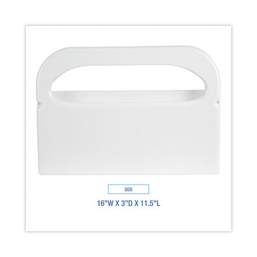 Image of Boardwalk® BWKKD100 Toilet Seat Cover Dispenser, 16 X 3 X 11.5, White, 2/box