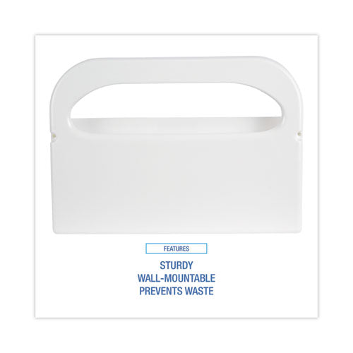 Image of Boardwalk® BWKKD100 Toilet Seat Cover Dispenser, 16 X 3 X 11.5, White, 2/box