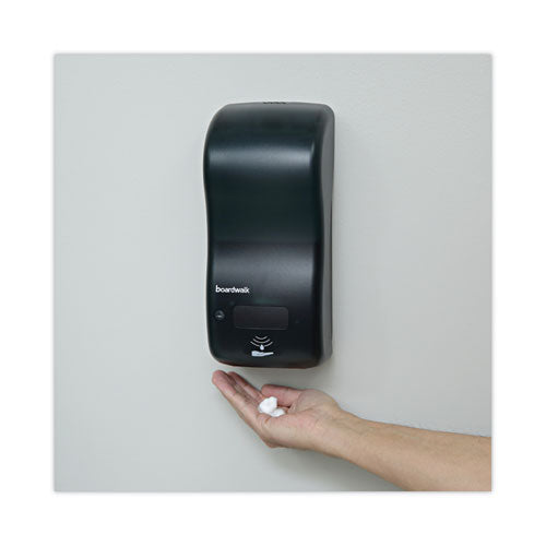 Image of Boardwalk® SHF900SBBW Bulk Fill Foam Soap Dispenser with Key Lock, 900 mL, 5.25 x 4 x 12, Black Pearl