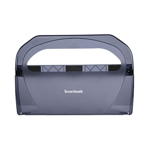 Image of Boardwalk® TS510SBBW Toilet Seat Cover Dispenser, 17.25 x 3.13 x 11.75, Smoke