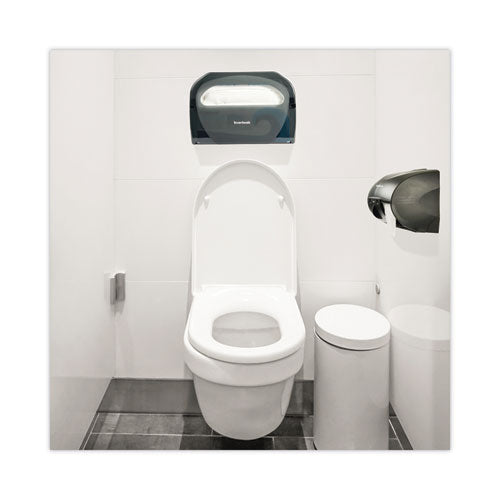 Image of Boardwalk® TS510SBBW Toilet Seat Cover Dispenser, 17.25 x 3.13 x 11.75, Smoke