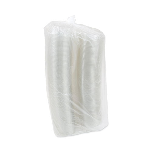 Image of Pactiv Evergreen 0CA910080000 EarthChoice Recycled PET Hinged Container, 8 oz, 4.92 x 5.87 x 1.32, Clear, Plastic, 200/Carton