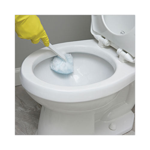Image of Boardwalk® BWK00160EA Deluxe Toilet Bowl Mop, 12" Handle, 2" Mop Head, White