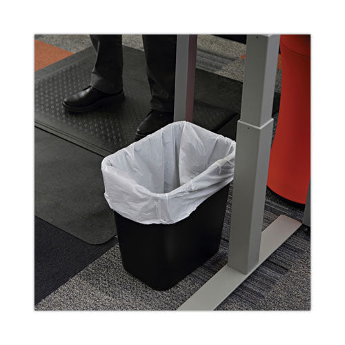 Image of Boardwalk® H4832MWK Linear Low Density Industrial Can Liners, 16 gal, 0.5 mil, 24" x 32", White, Flat Pack, 500/Carton