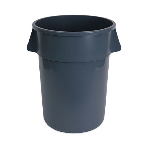 Image of Boardwalk® 3485199 Round Waste Receptacle, 44 gal, Plastic, Gray