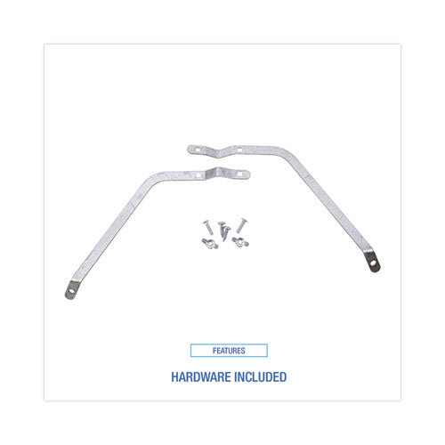 Image of Boardwalk® BWK119 Metal Handle Braces, Large, Fits 24" to 48" Floor Sweeps, 0.5 x 17 x 12