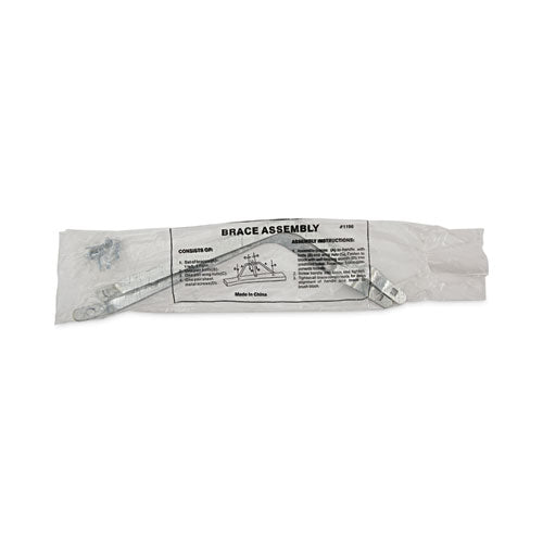 Image of Boardwalk® BWK119 Metal Handle Braces, Large, Fits 24" to 48" Floor Sweeps, 0.5 x 17 x 12
