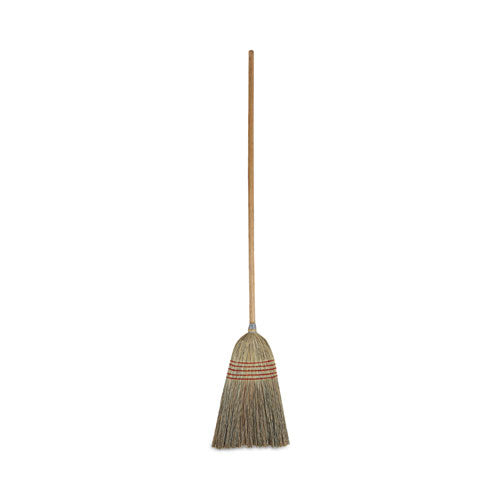 Image of Boardwalk® BWK926CCT Parlor Broom, Corn Fiber Bristles, 55" Overall Length, Natural, 12/carton