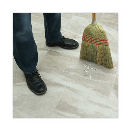 Image of Boardwalk® BWK926CEA Parlor Broom, Corn Fiber Bristles, 55" Overall Length, Natural