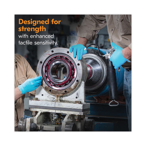 Image of KleenGuard 54189 G10 Comfort Plus Blue Nitrile Gloves, Powder-Free, X-Large, 4 mil Thick, 9.5" Long, Light Blue, 100/Box, 10 Boxes/Carton