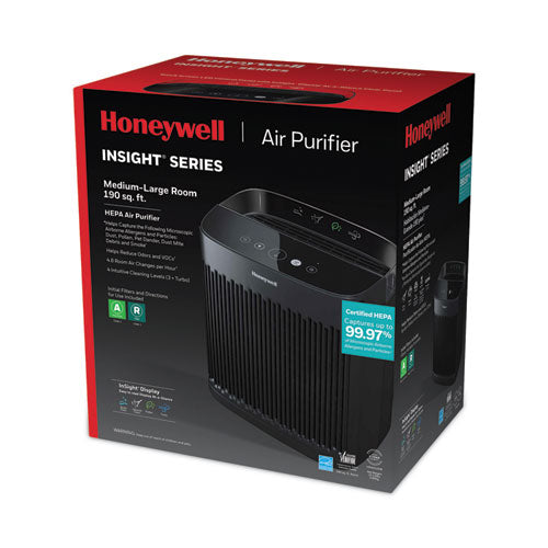 Image of Honeywell HPA5100B InSight HEPA Air Purifier HPA5100B, 190 sq ft Room Capacity, Black