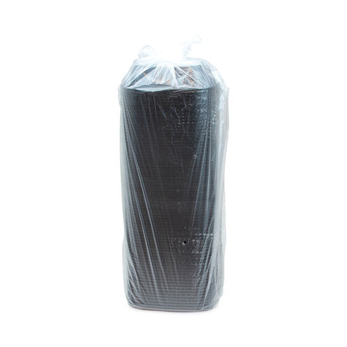 Image of Pactiv Evergreen SAB0724 EarthChoice Square Recycled Bowl, 24 oz, 7 x 7 x 1.52, Black, Plastic, 300/Carton