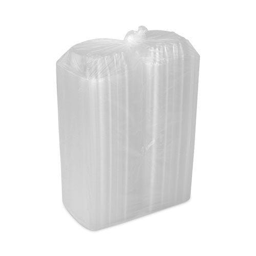 Image of Pactiv Evergreen YCI821600000 SENSATION SmartLock Hinged Lid Container, 5.7 x 6 x 3.1, Clear, Plastic, 500/Carton