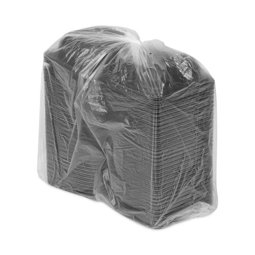 Image of Pactiv Evergreen YCNB06000000 EarthChoice SmartLock Microwavable MFPP Hinged Lid Container, 5.75 x 5.95 x 3.1, Black, Plastic, 400/Carton