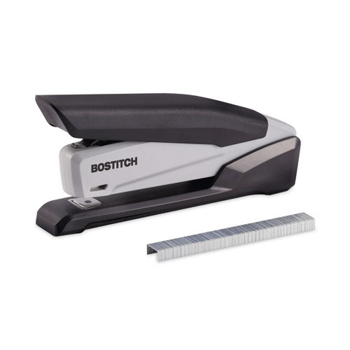 Image of Bostitch® AMAX1710 EcoStapler Spring-Powered Desktop Stapler, 20-Sheet Capacity, Gray/Black