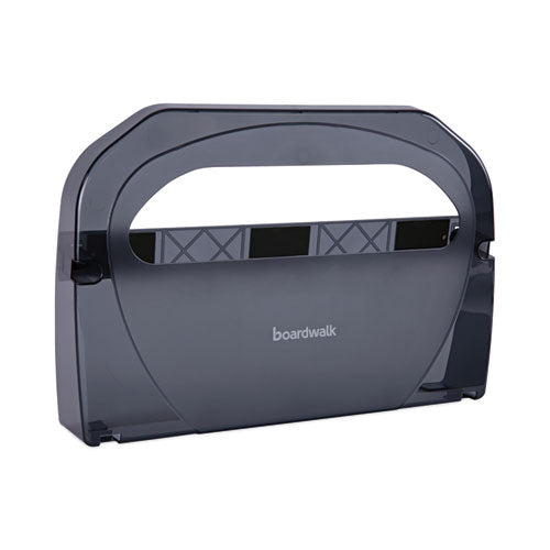 Image of Boardwalk® TS510SBBW Toilet Seat Cover Dispenser, 17.25 x 3.13 x 11.75, Smoke