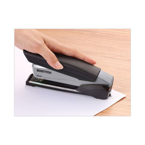 Image of Bostitch® AMAX1710 EcoStapler Spring-Powered Desktop Stapler, 20-Sheet Capacity, Gray/Black