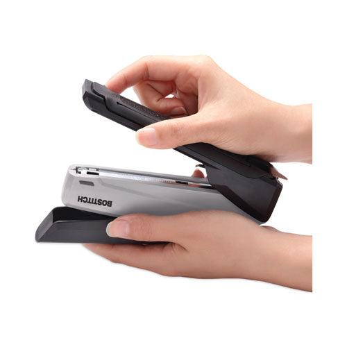 Image of Bostitch® AMAX1710 EcoStapler Spring-Powered Desktop Stapler, 20-Sheet Capacity, Gray/Black