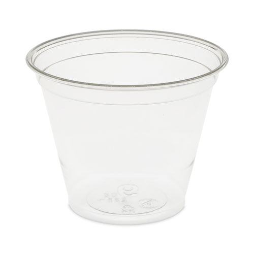 Image of Pactiv Evergreen YP9C Earthchoice Recycled Clear Plastic Cold Cups, 9 Oz, Clear, 975/carton