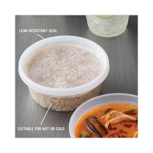 Image of Pactiv Evergreen YL2508 Newspring DELItainer Microwavable Container, 8 oz, 4.7" Diameter x 1.8"h, Clear, Plastic, 240/Carton