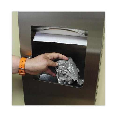 Image of TOLCO® 220209 Komodo Urinal Mat, Shield-Shaped, Gray Smooth Surface, 18" x 20", 6/Carton