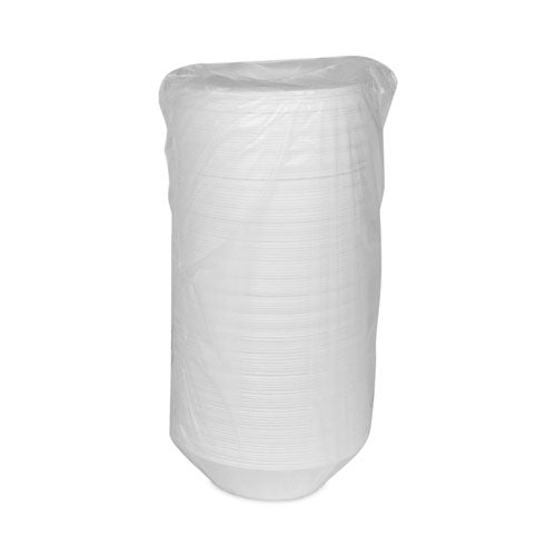 Image of Pactiv Evergreen YTH100120000 Placesetter Satin Non-Laminated Foam Dinnerware, Bowl, 12 oz, White, 1,000/Carton