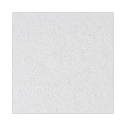 Image of BoardwalkÂ® Polishing Floor Pads, 21" Diameter, White, 5/carton