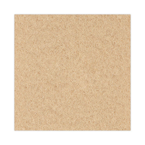 Image of Boardwalk® BWK4020ULT Burnishing Floor Pads, 20" Diameter, Tan, 5/carton