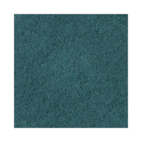 Image of Boardwalk® BWK4020GRE Heavy-Duty Scrubbing Floor Pads, 20" Diameter, Green, 5/carton