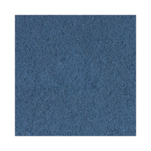 Image of Boardwalk® BWK4020BLU Scrubbing Floor Pads, 20" Diameter, Blue, 5/carton