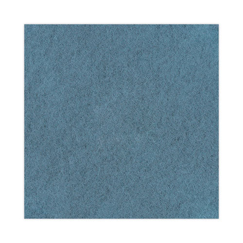 Image of Boardwalk® BWK4020AQU Burnishing Floor Pads, 20" Diameter, Aqua, 5/carton