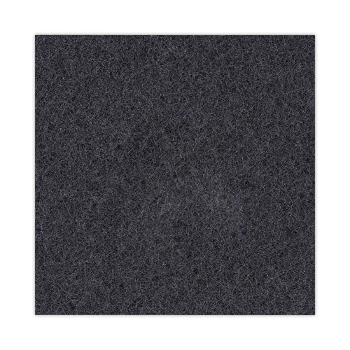 Image of Boardwalk® BWK4018BLA Stripping Floor Pads, 18" Diameter, Black, 5/carton