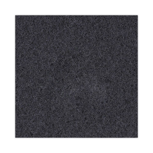 Image of Boardwalk® BWK4017BLA Stripping Floor Pads, 17" Diameter, Black, 5/carton