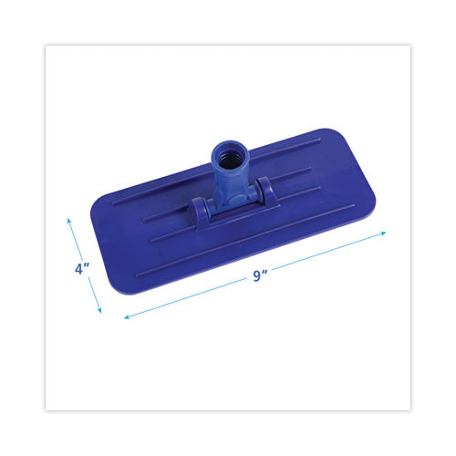 Image of Boardwalk® BWK00405EA Swivel Pad Holder, Plastic, Blue, 4 X 9