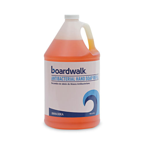 Image of Boardwalk® 1887-04-GCE00 Antibacterial Liquid Soap Refill, Clean Scent, 1 gal Bottle, 4/Carton