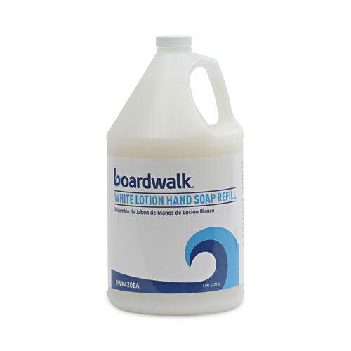 Image of Boardwalk® 1812-04-GCE00 Mild Cleansing Lotion Hand Soap Refill, Cherry Scent, 1 gal Bottle, 4/Carton