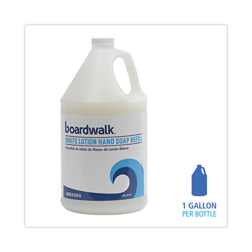 Image of Boardwalk® 1812-04-GCE00 Mild Cleansing Lotion Hand Soap Refill, Cherry Scent, 1 gal Bottle, 4/Carton
