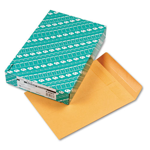 Image of Quality Park QUA43567 Redi-Seal Catalog Envelope, #10 1/2, Cheese Blade Flap, Redi-Seal Adhesive Closure, 9 x 12, Brown Kraft, 100/Box