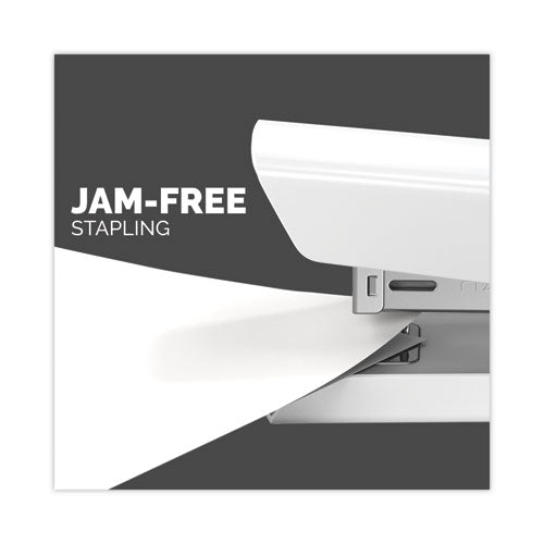 Image of Fellowes® 5011401 LX820 Classic Full Strip Stapler with Antimicrobial Protection, 20-Sheet Capacity, White