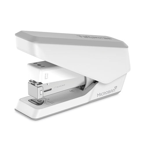 Image of Fellowes® 5011501 LX840 EasyPress Half Strip Stapler with Antimicrobial Protection, 25-Sheet Capacity, White